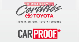 Véhicules Toyota certifiés